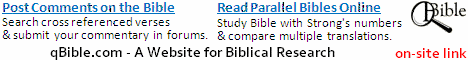 Post Comments on the Bible & Read Parallel Bibles Online
